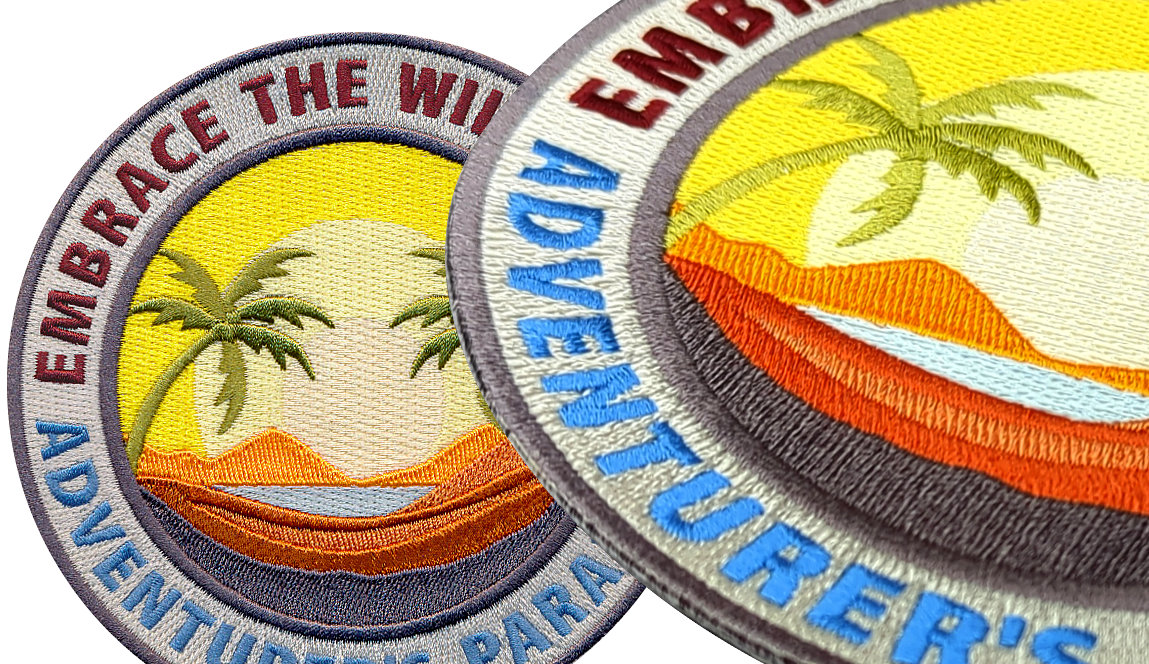100% Embroidered patch